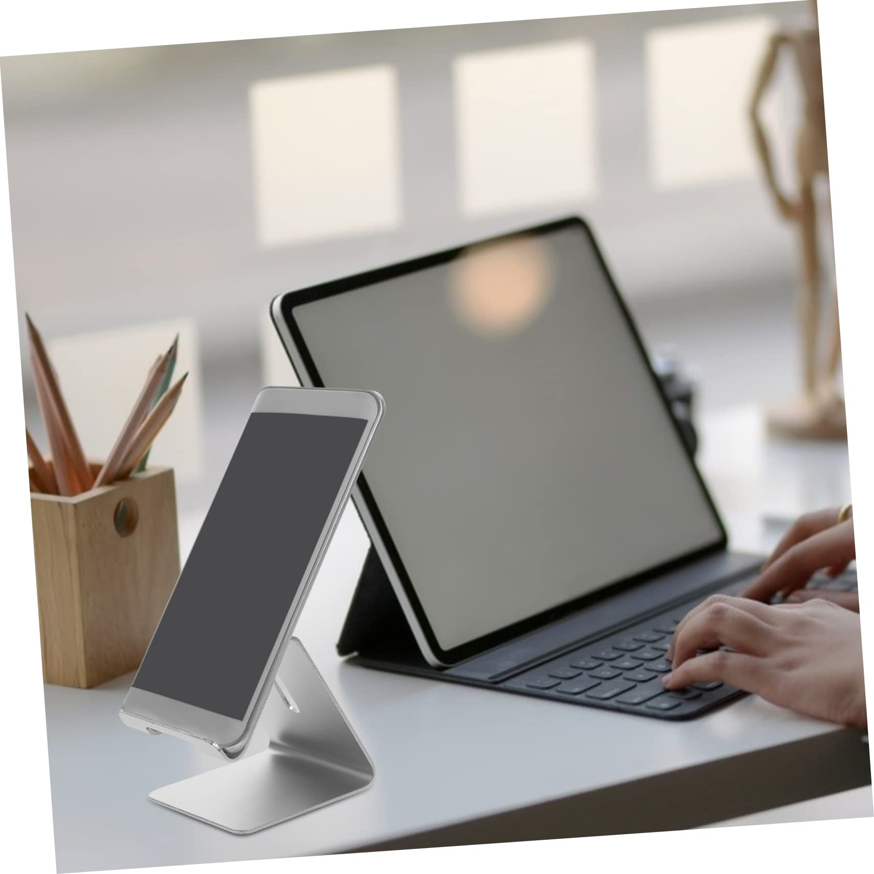 Artibetter 6pezzi Supporto Per Telefono Da Scrivania Lega Di Alluminio Di Design Stabile e Resistente Per Ufficio e Casa Compatibile Con Smartphone e Tablet