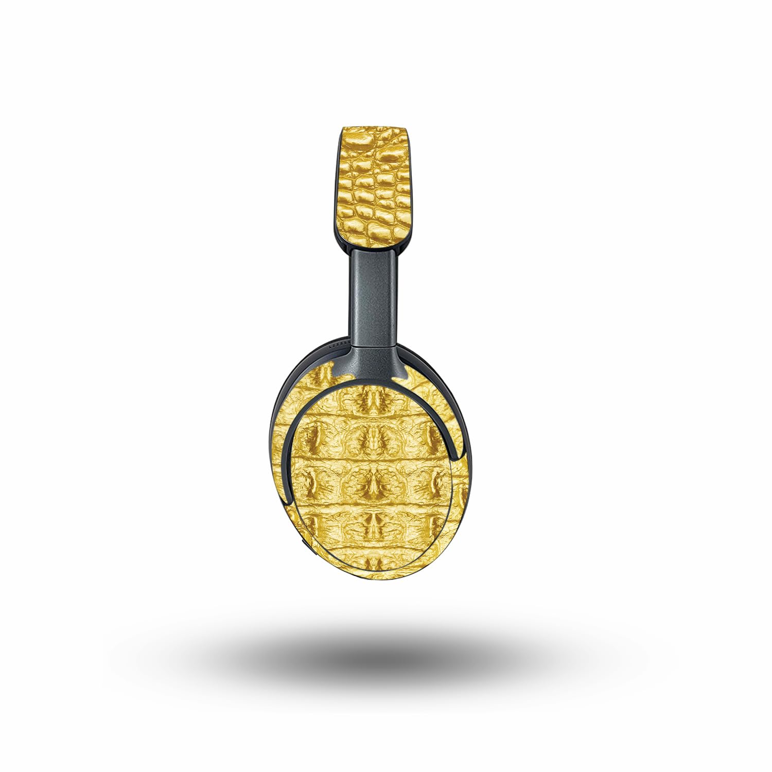 MightySkins Skin Compatible with Bose QuietComfort Ultra - Golden Croc | Protective, Durable, and Unique Vinyl Decal wrap Cover | Easy to Apply, Remove, and Change Styles