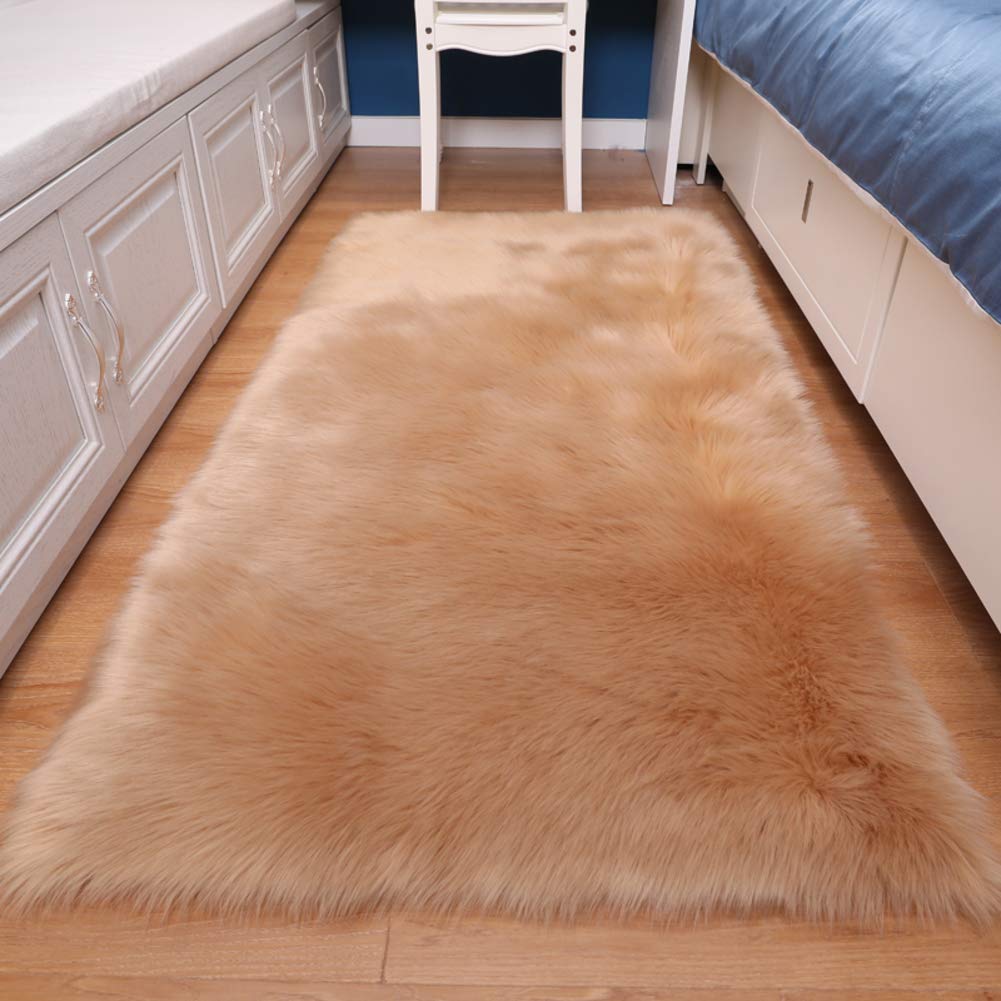 YYATT Luxury Super Soft Plush Carpet,Fluffy Thick Living Room Bedroom Study Carpet Floor mat Non-Slip Durable Area Rug-H 180x90cm(71x35inch)