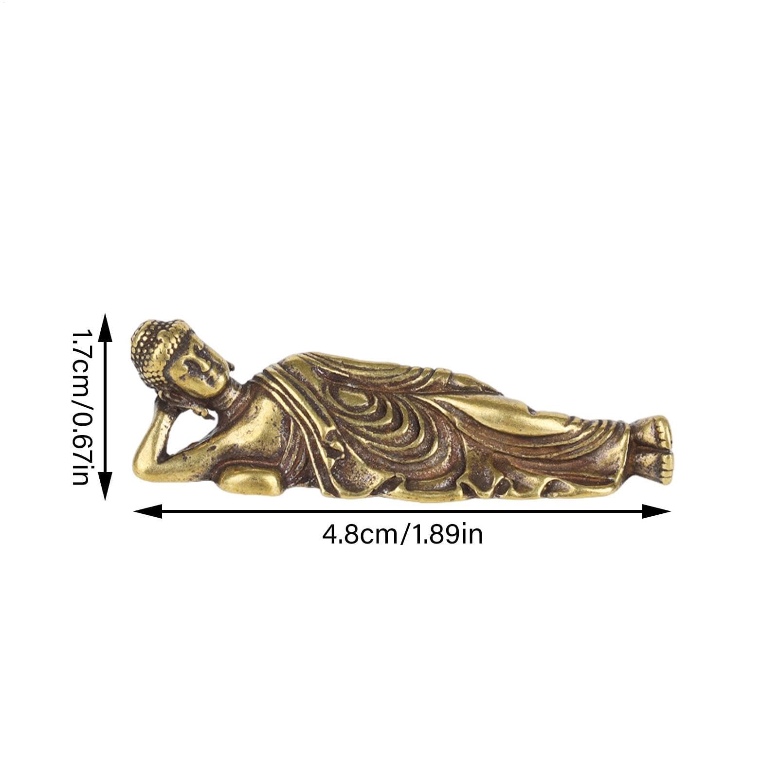 Figuras talladas, esculturas Retro de Buda de latón, Estatua de apareamiento, Adorno de Escritorio, ídolo de Mation para Yoga en casa al Aire Libre