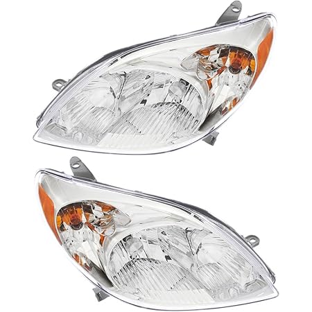 Amazon.com: Compatible with Toyota Matrix Headlights Lamps Set 2003 ...