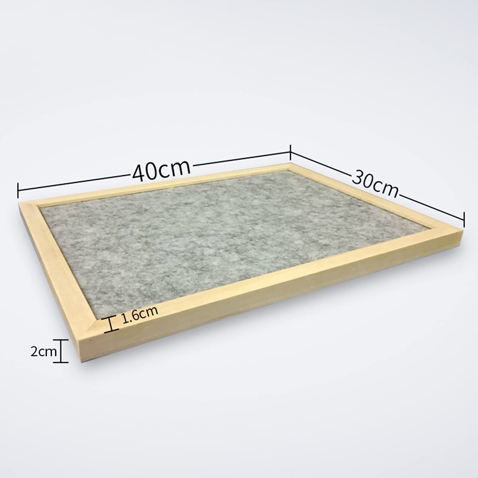 Kleine Filz Pinnwand 30X40CM Graue Filz Bulletin Board, 2er-Pack, Holzrahmen, Für Wanddekoration Der Home Office-Schule