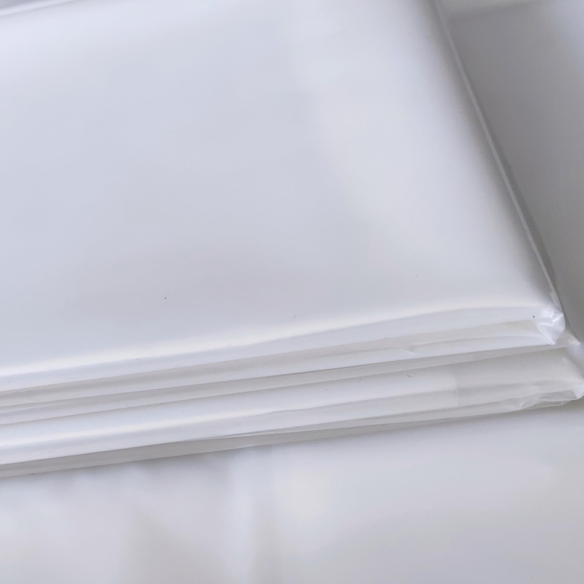 Paquete de 3 paños de plástico de 2 mm para pintar de 9 x 12 pies, hoja de caída de plástico resistente al agua para cubrir el suelo