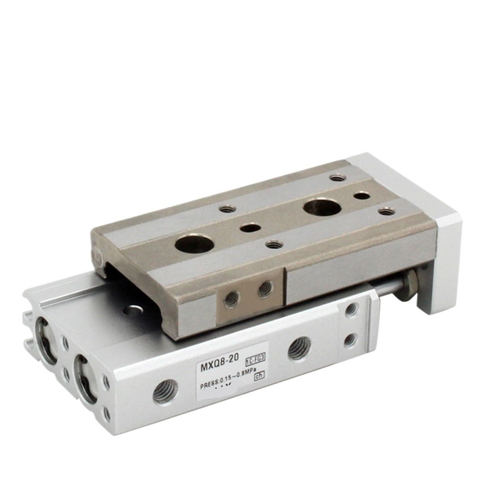 Vérin pneumatique MXQ20 table coulissante double tige bore 20mm stroke 10-150mm