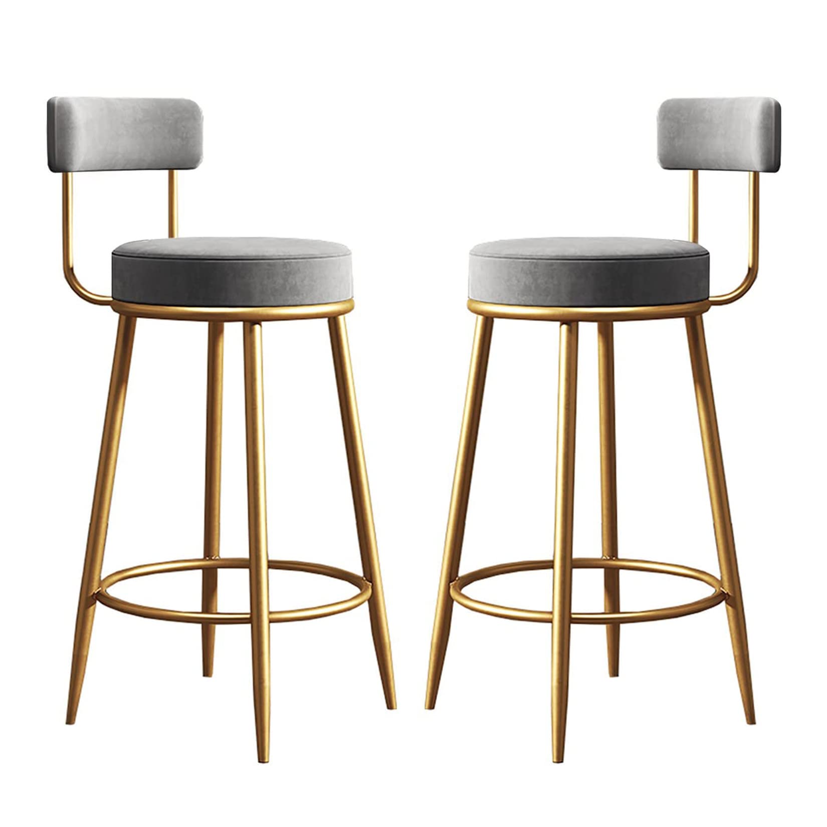 Tabourets de bar en velours DASHADAO pour créer un coin bistrot élégant dans votre cuisine