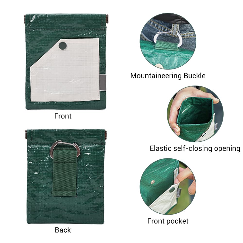 MiOYOOW Dog Treat Pouch, PE Nylon Waterproof & Oilproof Dog Treat Bag with Lanyard Clasp Self-Closing Buckle for Walking Dog Training - Image 2