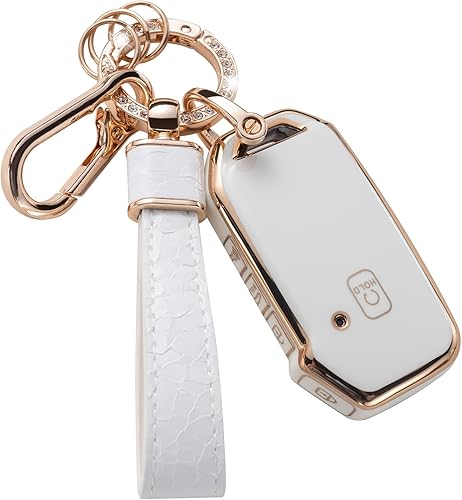 Muzizyq Funda para llavero Kia funda compatible con Kia Cerato Ceed Forte NIRO Sorento Seltos Sportage Soul Telluride protector de llave inteligente