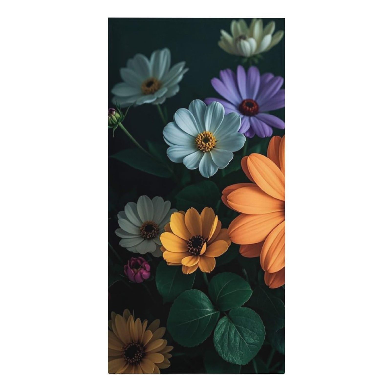 asbwuo Bright Flowers Beach Towels Extra Large Quick Dry Absorbent