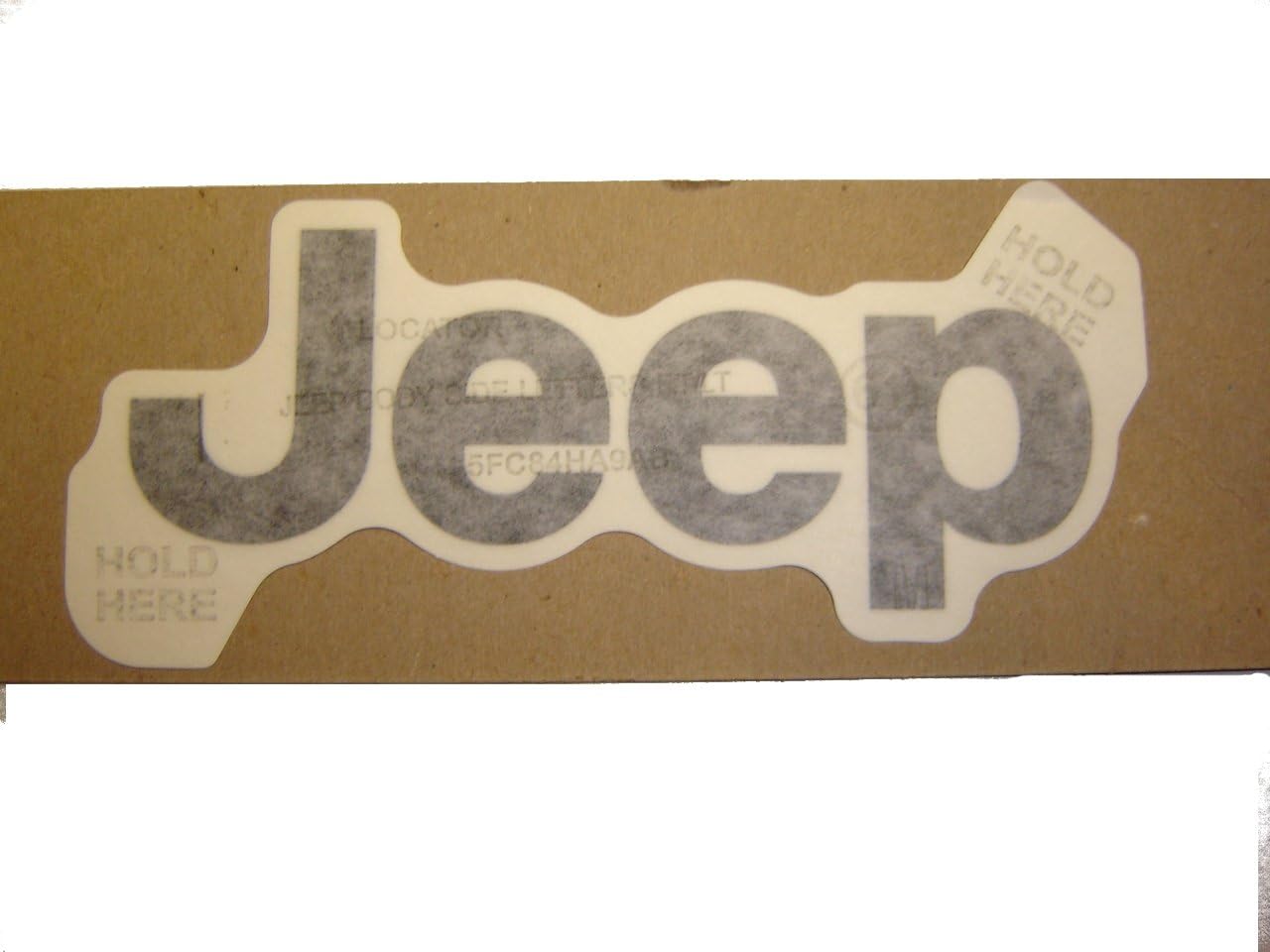 Mopar Jeep Wrangler Dark Silver Metallic Decal Sticker Emblem