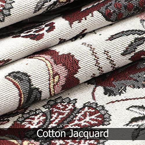 Image of HOKIPO Cotton Jacqaurd Table Runner 12x52 Inches (IN-531-D4, White)