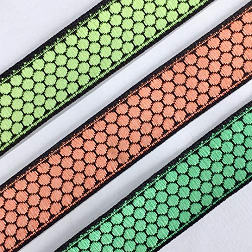 Bordure brodée vert clair de 9m pour sari et lehenga