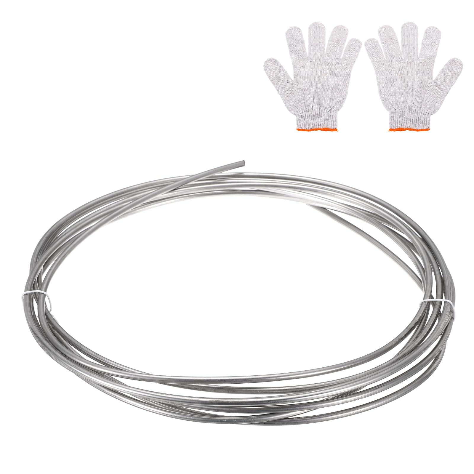 Tube en acier inoxydable 304 de haute précision fini poli 6 mètres et gants