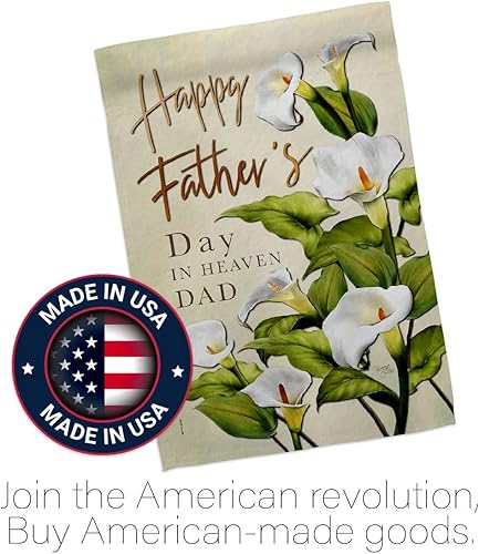 Miniatura 5 de Decoración de tumba para el día del padre con texto en inglés Happy Father's Day para decoración de cementerio, bandera de padre, recuerdo de