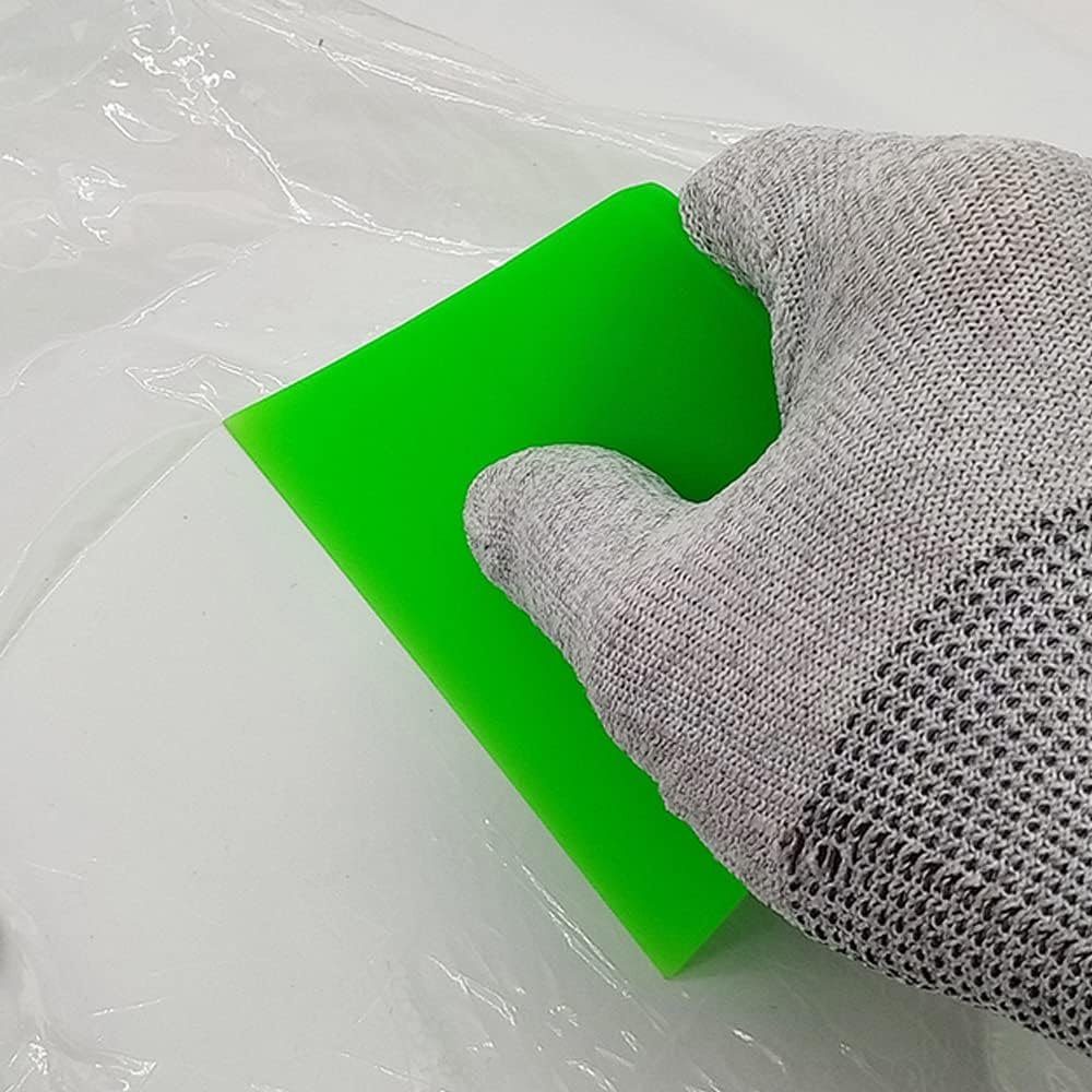 PPF Squeegee Anti-Scratch Soft TPU Vinyl Small Tint Scraper Water Blade for Paint Protection Film,Vinyl Wrap/Window Tint Tools, Mirror/Window/Household Cleaning (Green)