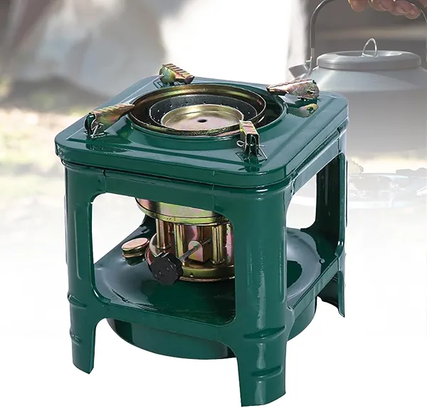 Portable Kerosene Stove - Multi-Fuel Camping Cooker for Diesel/Alcohol, Compact Outdoor Stove, Portable Burner for Picnics, Heating, Boiling & Emergency Use (Green)