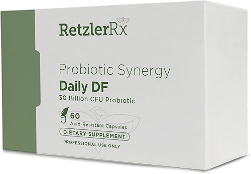 Probiotic Synergy Daily Df - 30 mil millones de UFC - DRCaps resistentes a los ácidos - Lactobacillus Acidophilus La-14, Lactobacillus Plantarum