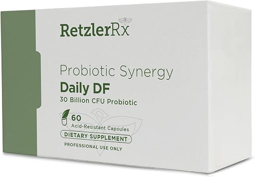 Probiotic Synergy Daily Df - 30 Billion CFU - Acid Resistant DRCaps - Lactobacillus Acidophilus La-14, Lactobacillus Plantarum Lp-115, Bifidobacterium Longum Bl-05, HOWARU Bifido HN019 - 60 Count