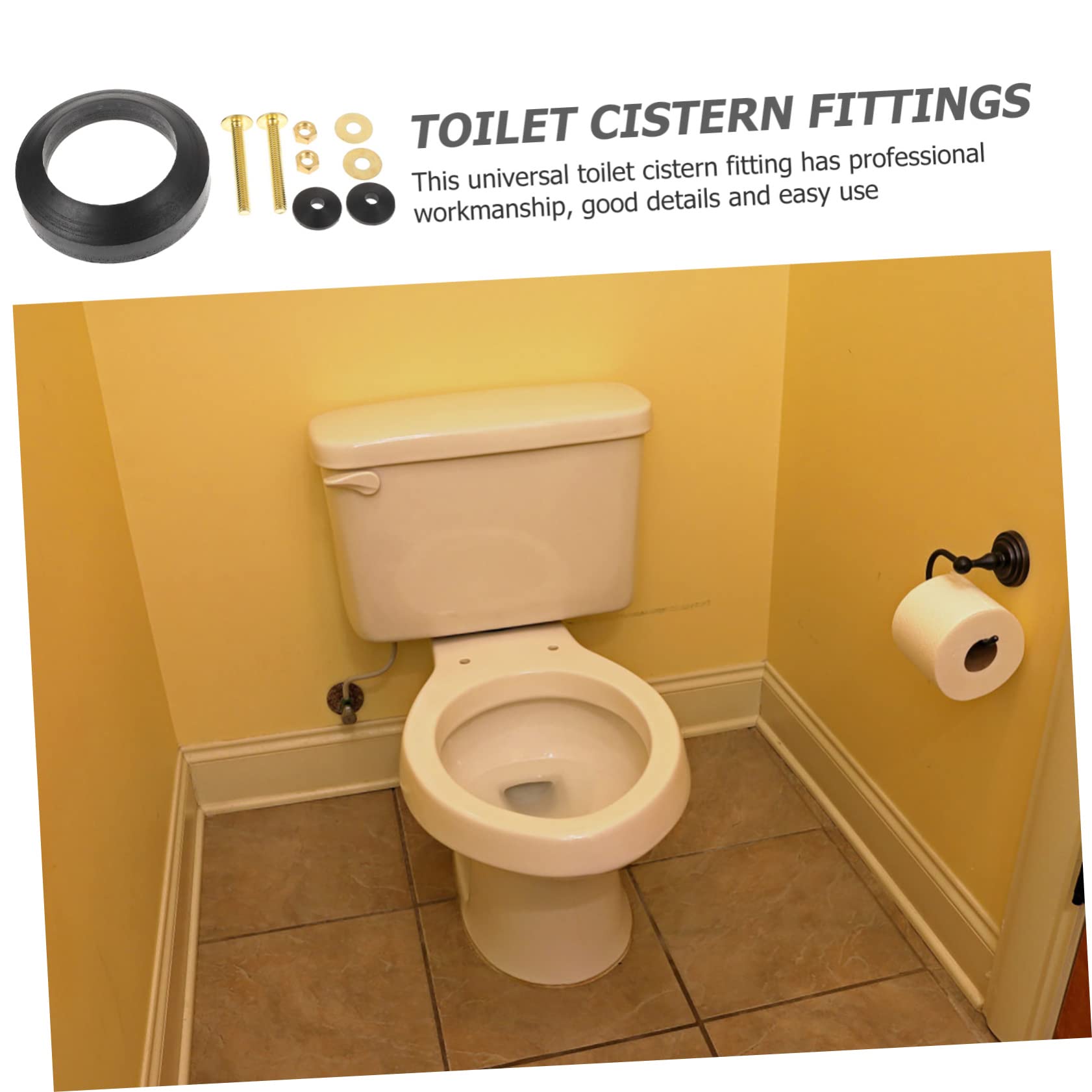 SHINEOFI 3 Set Guarnizioni per Kit Riparazione per Cisterni e Facile e Sicuro Accessori per Wc e Resistente Al