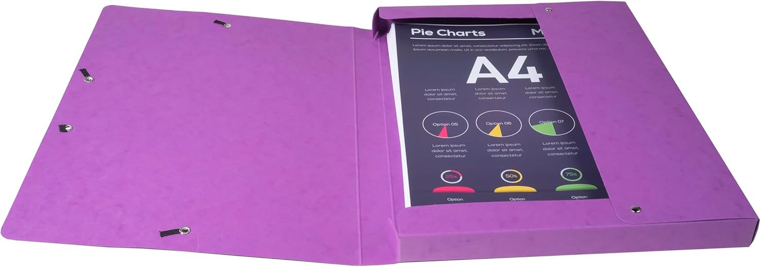 Exacompta - Réf. 50300E - 8 boîtes de classement à élastiques Exabox - en carte lustrée 600g/m2 - Dos 2,5 cm - format 25 x 33 cm - pour documents A4 - 8 couleurs assorties - livrées montées — vue 7