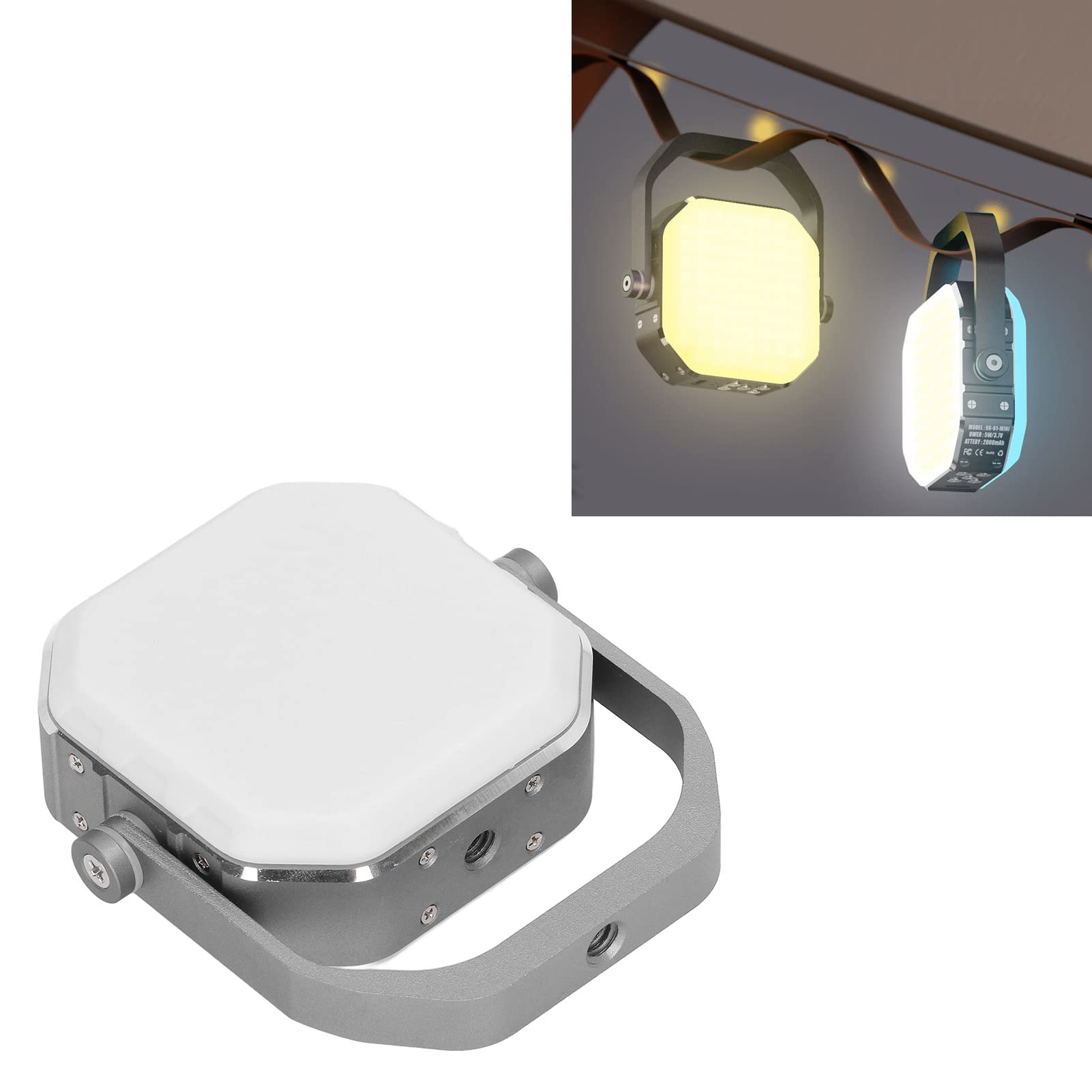 Retro Ricaricabile LED Lanterna di Campeggio Ottagonale Esterna Lampada di Campeggio