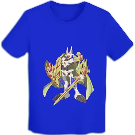 Amazon Co Jp ポケモンソードシールド ポケモン剣盾 ザシアン ザマゼンタ オメガモン アルセウス Tシャツブルーm 服 ファッション小物