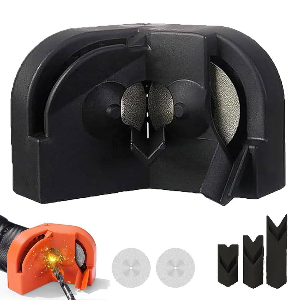 Affilatrice per punte da trapano multiuso, affilatrice per punte da trapano per tutte le punte (5/64''- 5/8''), affilatrice per punte da trapano multiuso, utensile per affilatura per smerigliatrice