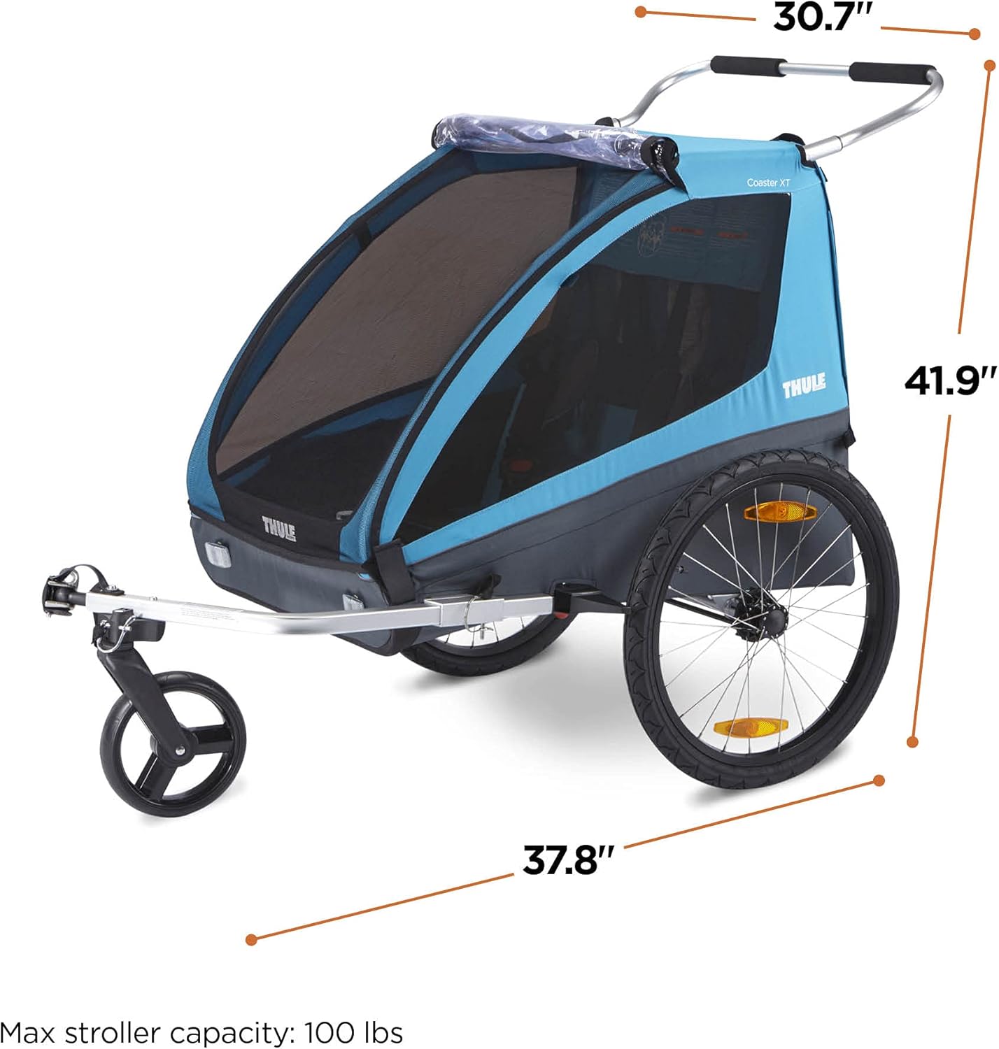 Thule Coaster XT 2 Seat Bicycle Trailer   Stroller Image