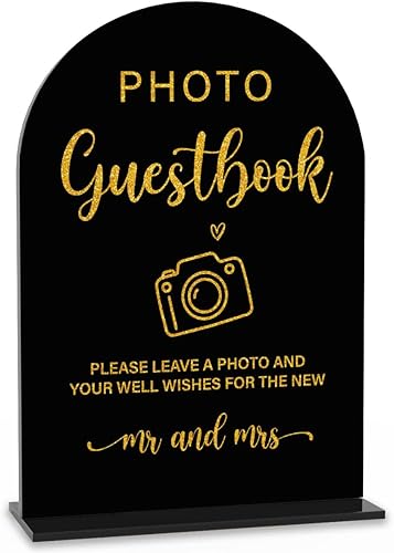 Miniatura 27 de Letrero acrílico de boda, decoración de despedida de soltera, letrero de barra abierta para ceremonia, letreros de mesa de fuente moderna, letreros