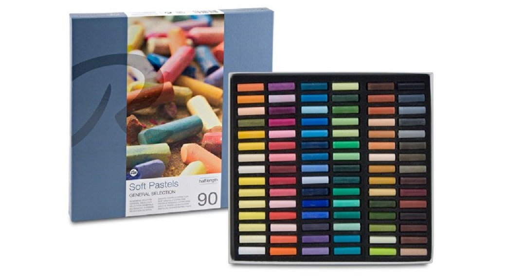 Rembrandt soft pastel boîte de 90 Demi pastel General selection et 1 cartes postales EMI Craft