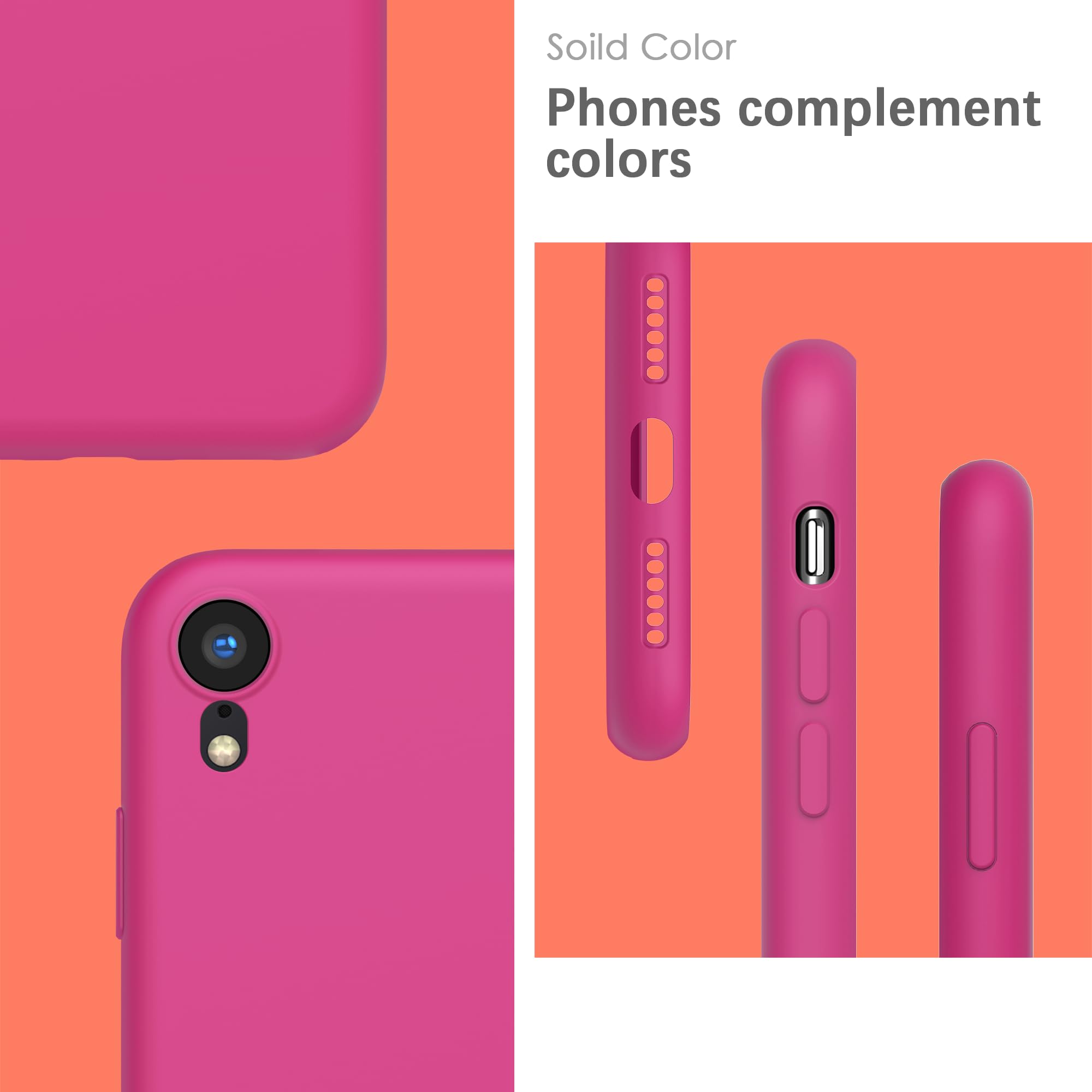 YATWIN Silicone Case for iPhone XR Soft-Touch, Shockproof, DustProof - Image 3