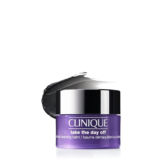 Clinique Take The Day Off Charcoal Cleansing Balm Makeup Remover | Dissolves Makeup and Sunscreen | For Dry Combination to Oily Skin Types