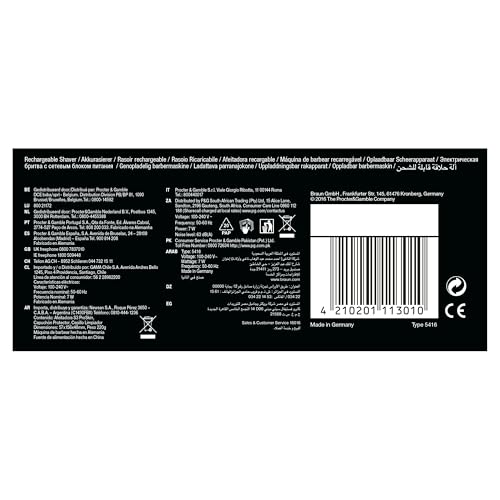 Braun Series 3 ProSkin Electric Shaver, Electric Razor for Men with Pop Up Precision Trimmer, Black/Blue Razor, Pack of 1 - Image 6