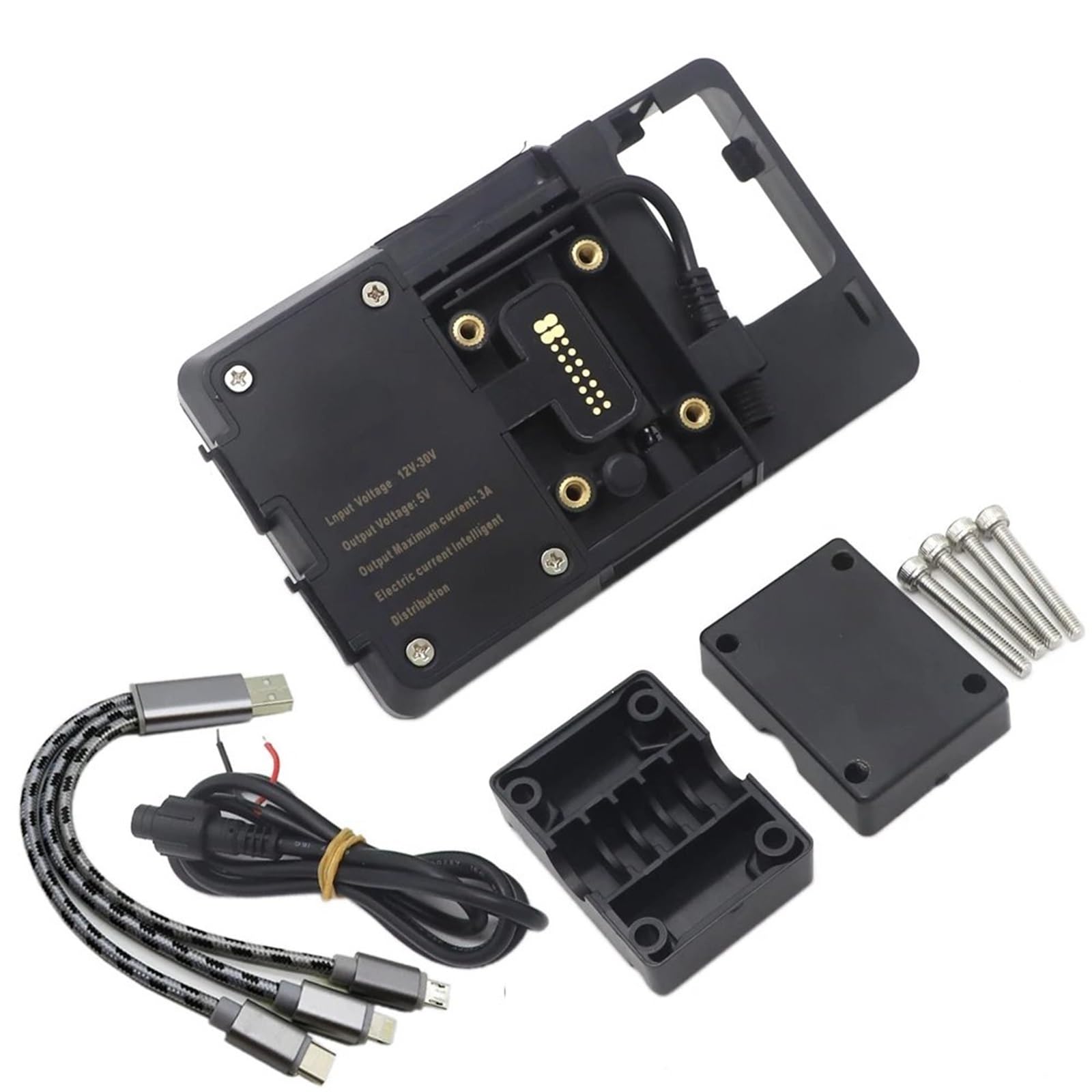 Support Telephone Velo pour BMW R1200GS R1200 GS CRF1000L pour ADV 800GS Navigateur GPS Portable Chargeur USB Support De Navigation De Téléphone De Moto Telephone Moto Rotation