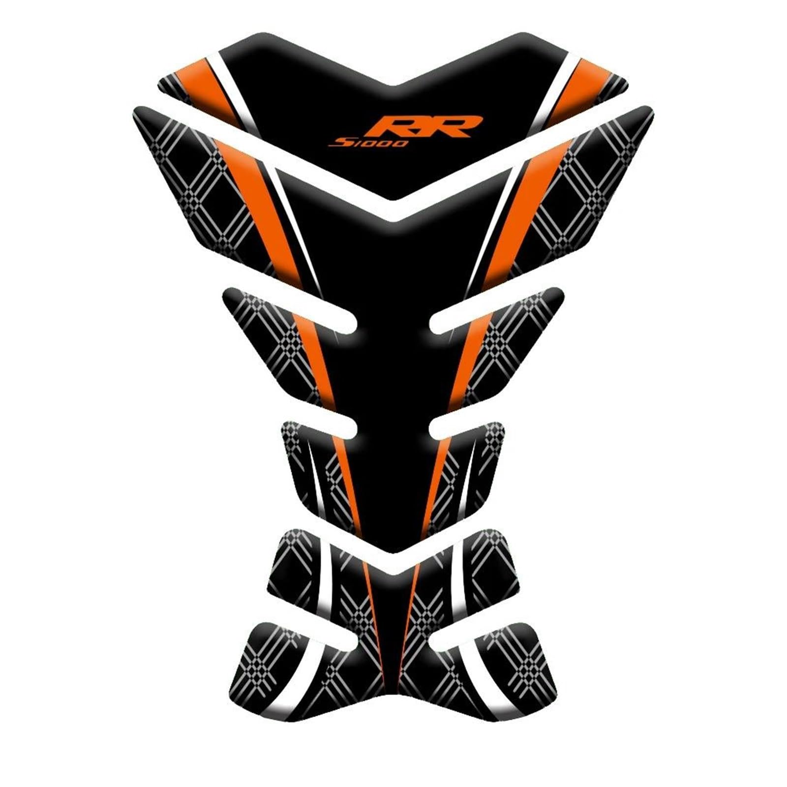 Jganrf Orange-1 3D Motorcycle Stickers Decals Tank Pad Protector Emblem Badge Accessories For S1000rr S 1000Rr 1000 Rr