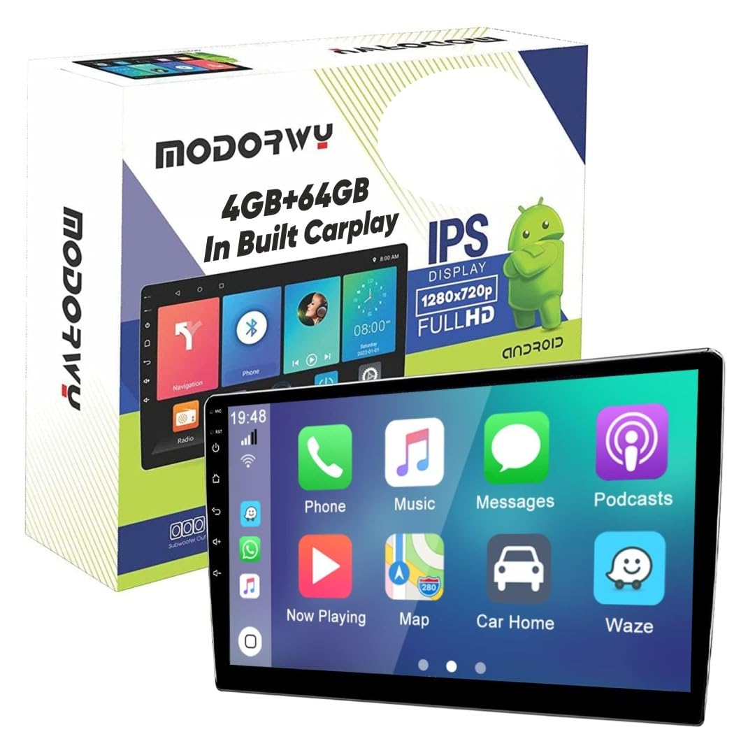 Modowry 9 inch Car Android System | Android 13 Wireless CarPlay