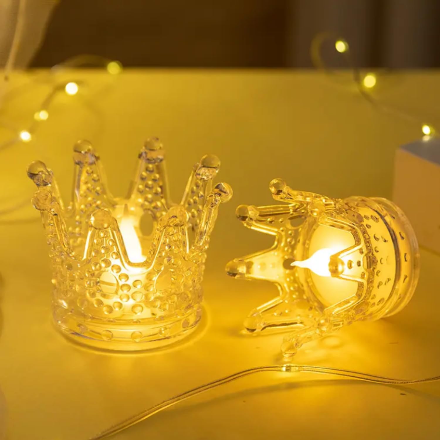 See full amazon price history chart for VERVENIX 2 Pcs Set Crown Shaped Flameless LED Tea Light Candles - Smokeless Decorative Transparent Acrylic Lights for Christmas and Festive Diwali Decorations (Pack of 2, Warm White) VERVENIX 2 Pcs Set Crown Shaped Flameless LED Tea Light Candles - Smokeless Decorative Transparent Acrylic Lights for Christmas and Festive Diwali Decorations (Pack of 2, Warm White) (B0DDCVVPKR) Amazon Price History, Amazon Price Tracker