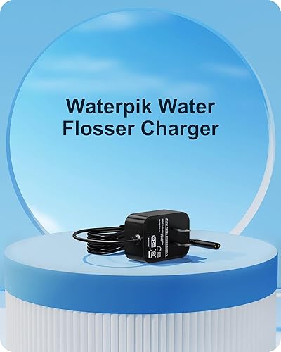 Miniatura 2 de VHBW Cargador de repuesto Waterpik, compatible con Waterpik WP360 WP360W WP462 WP462W WP450 WP450W Cable de alimentación de hilo dental