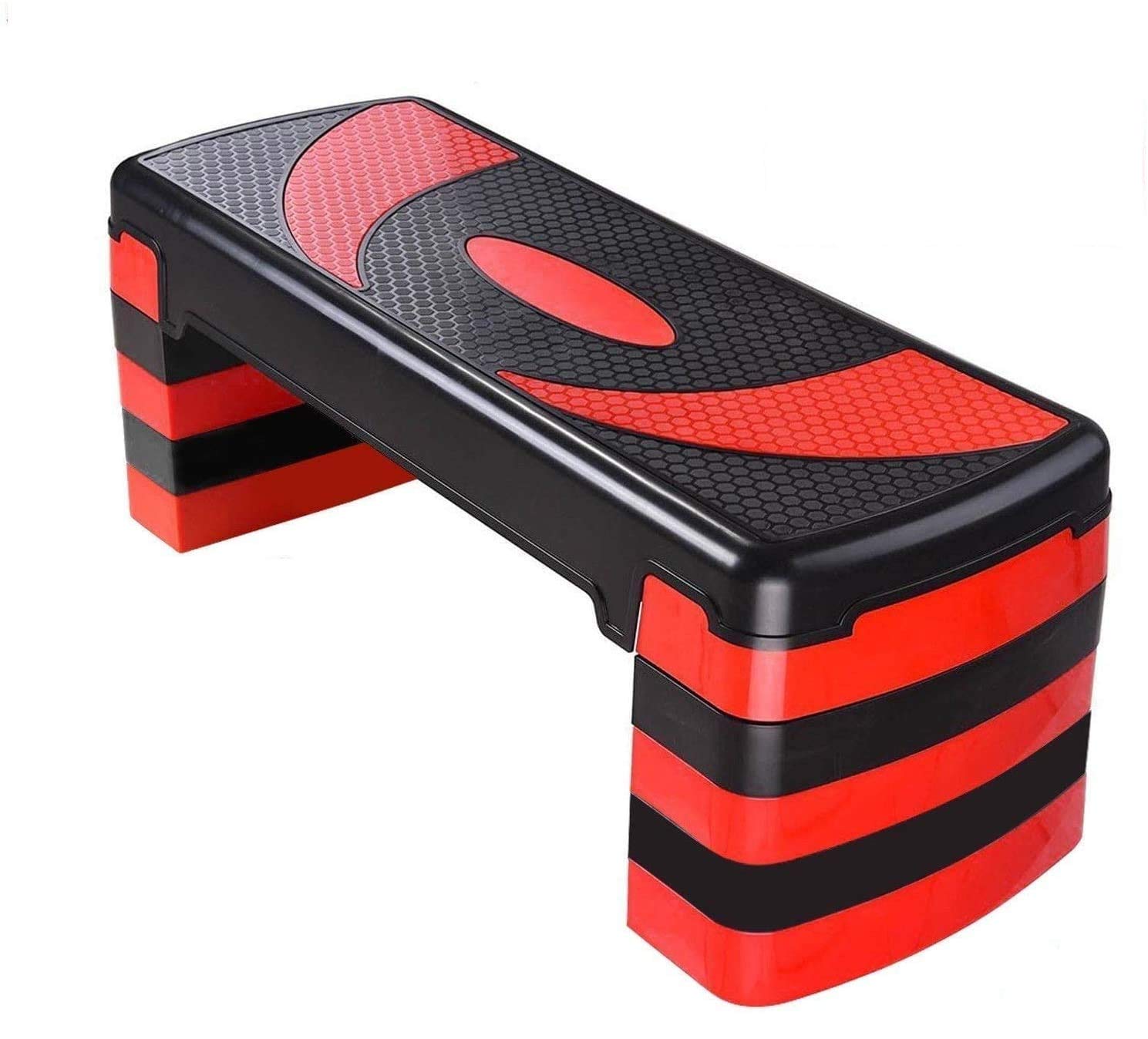 Max Strength- 5Level Adjustable Aerobic Step with 10cm 15cm 20cm 25cm 30cmHeights Fitness Levels