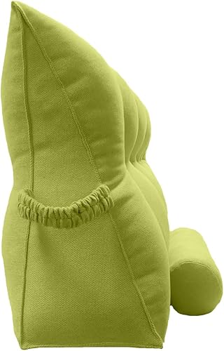 Miniatura 3 de PEACHWELL almohada triangular de lectura, grande, para cabecera, respaldo, almohada con forma de cuña con dos almohadas desmontables cilíndricas