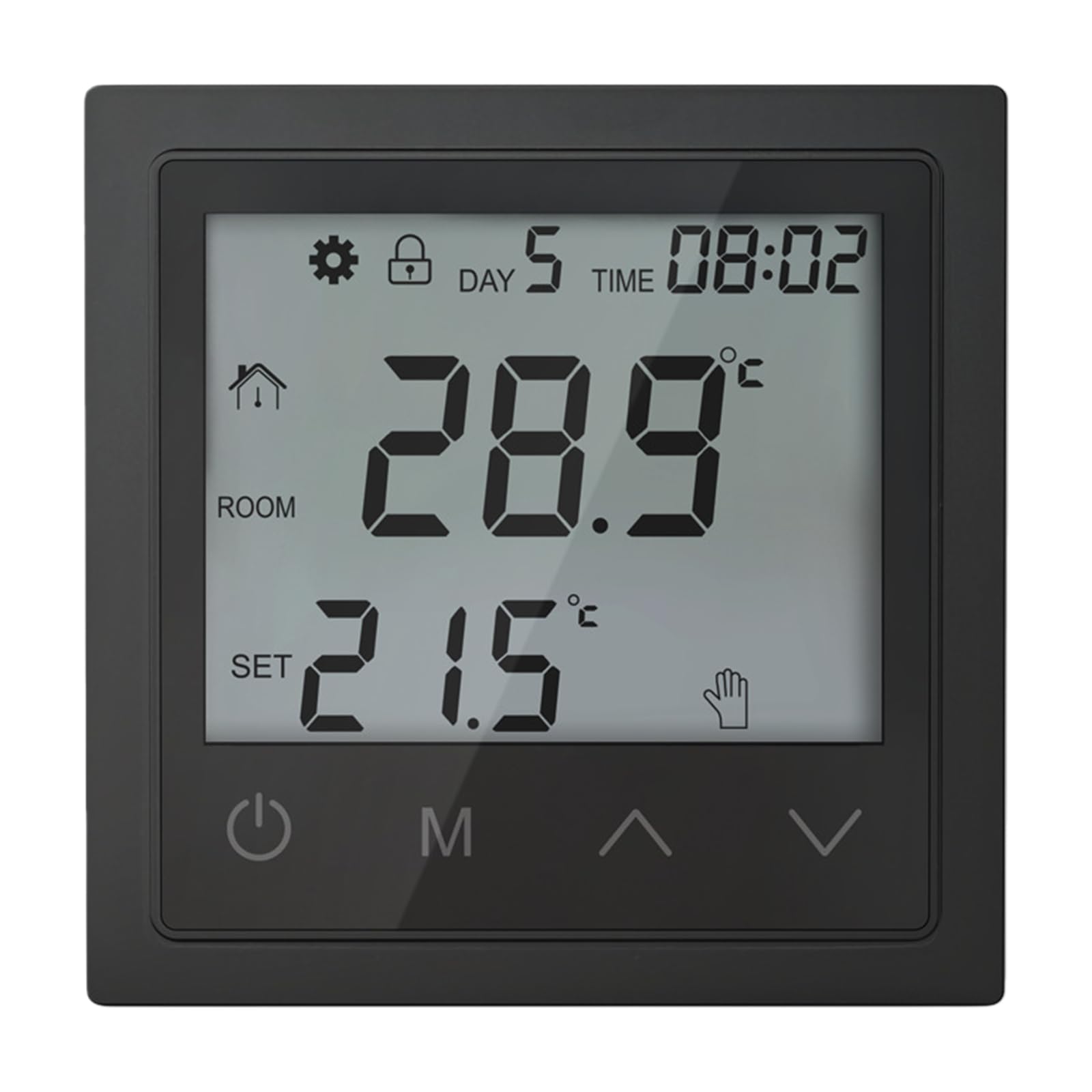 Termostato digital para calefacción por suelo radiante, termostato eléctrico con programable para control de temperatura ambiente, termostato de calefacción, pantalla LCD, termostato de pared de 16 A