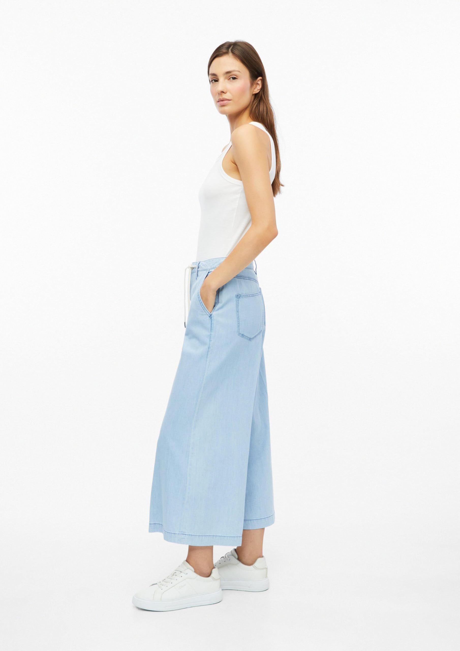 s.Oliver Damen Culotte-Jeans – High Rise, Extra Wide Leg, Relaxed Fit, Baumwolle – Für Urlaub