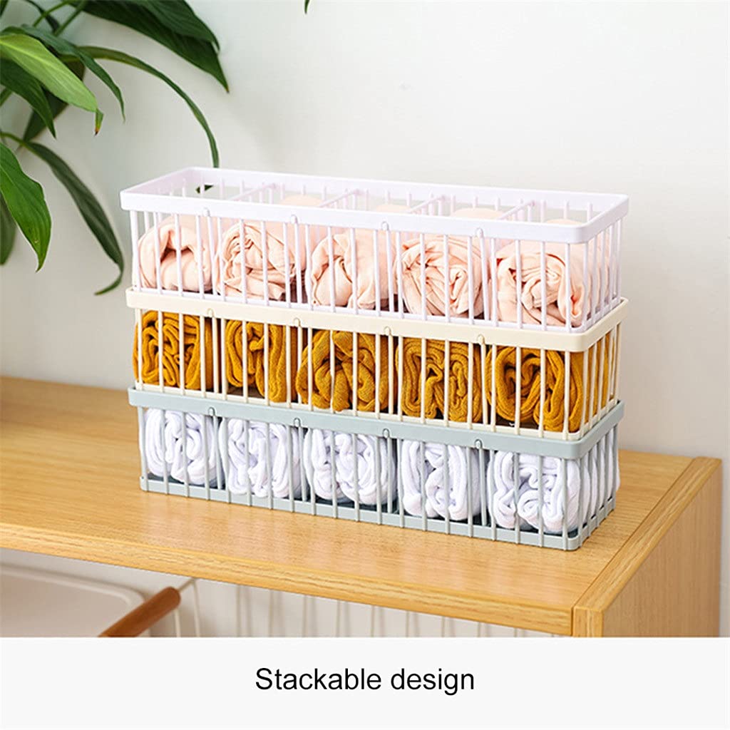 Organizer Per Cassetti In Pvc Trasparente Con Motivo A Griglia Da 1