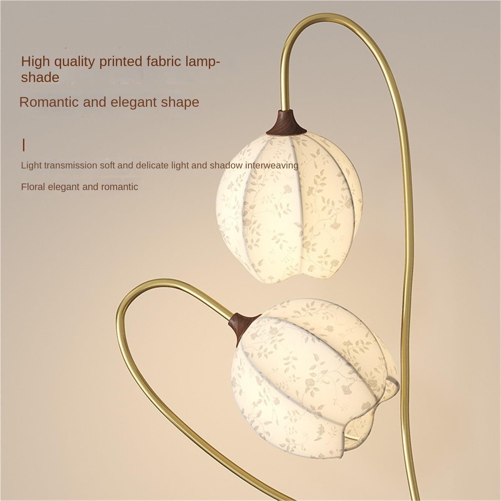 Standing Lamps Średniowieczna Lampa Stojąca Z Artystycznym Abażurem Tkaniny Podłogowa Salonu