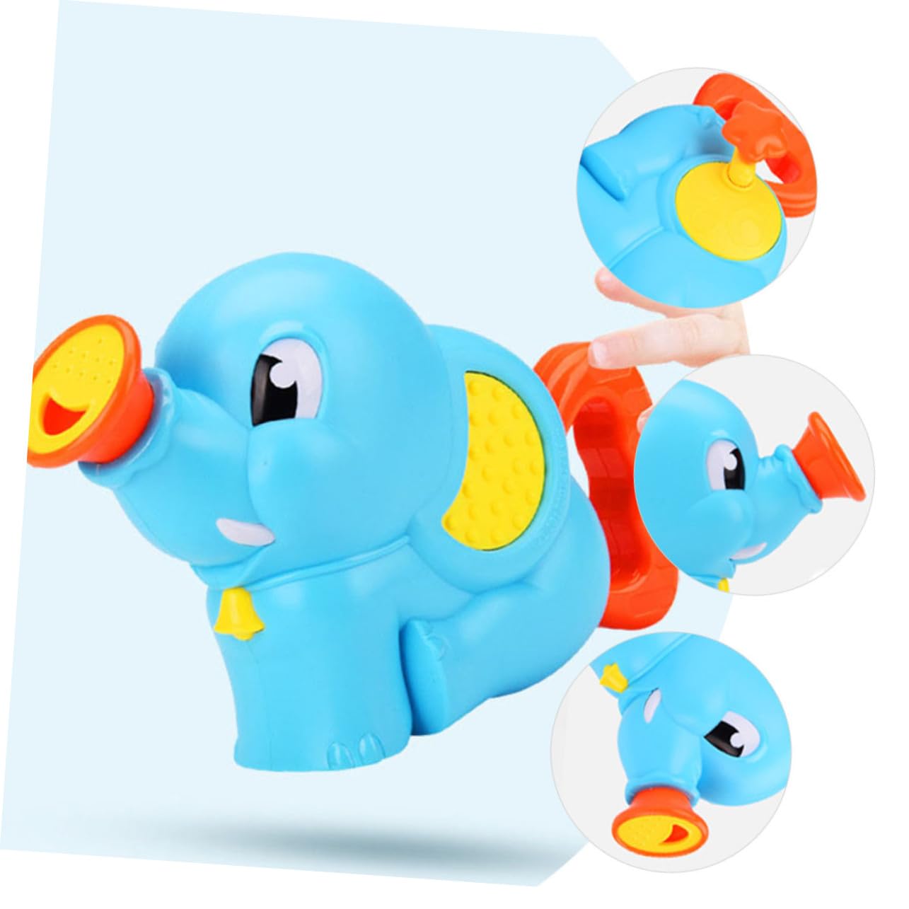 Giocattolo da Vasca a Forma di Animale in Plastica per Bambini | Funzione Spray D’acqua, Impugnatura Facile, per Bagnetto e Vasca, Leggero e Adatto