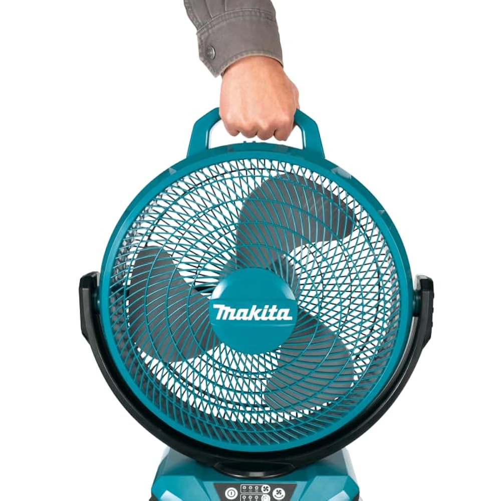 Amazon.co.jp: マキタ(Makita) 充電式産業扇（青） 40Vmax 本体