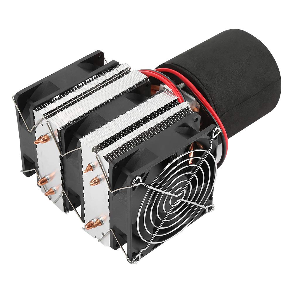 FTVOGUE DC 12V Halbleiter-Kühlsystem Thermoelektrisches Kühlset mit Aluminiumplatte, Schnelle Kühlung, Geringe Geräuschentwicklung für Schulunterricht, Flüssigkeitstest, Outdoor-Getränke