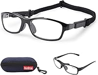 SooGree Sports Goggles for Football Soccer - Prescription Compatible Safety Glasses with Adjustable Strap for Men & Youth