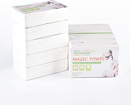 Compressed Towels Disposable Soft Durable Towels 100% Cotton for Home Bathroom Travel Camping L-31.5x 63-2pack10pcs