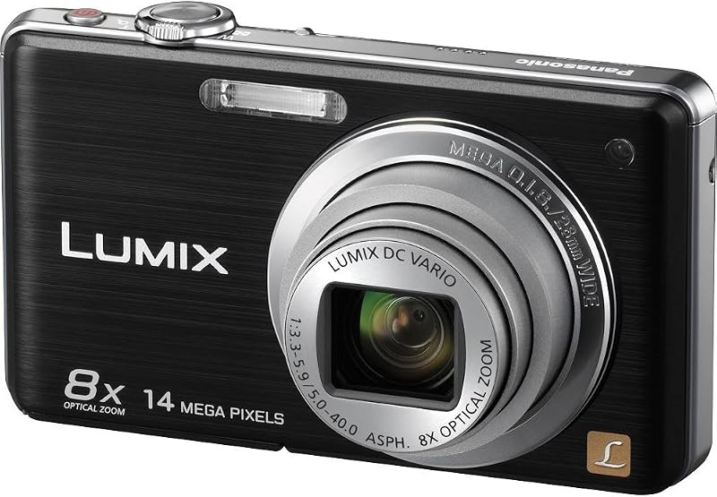 Lumix DMC-FH20K Cámara digital de 14,1 MP con zoom óptico estabilizado de imagen de 8x y LCD de 2,7 pulgadas (negro)