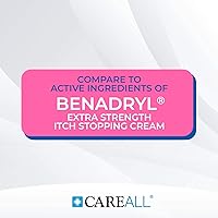 Vista 2 de CareAll Crema antipicazón de 1.25 onzas (paquete de 4) Bloqueo de histamina, difenhidramina HCI 2% analgésico tópico y acetato de zinc 0.1%